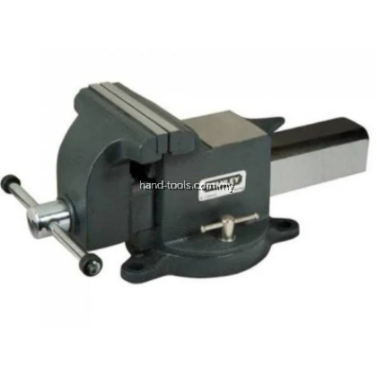 Stanley 81-602 cast steel bench vise with base 5" Max opening